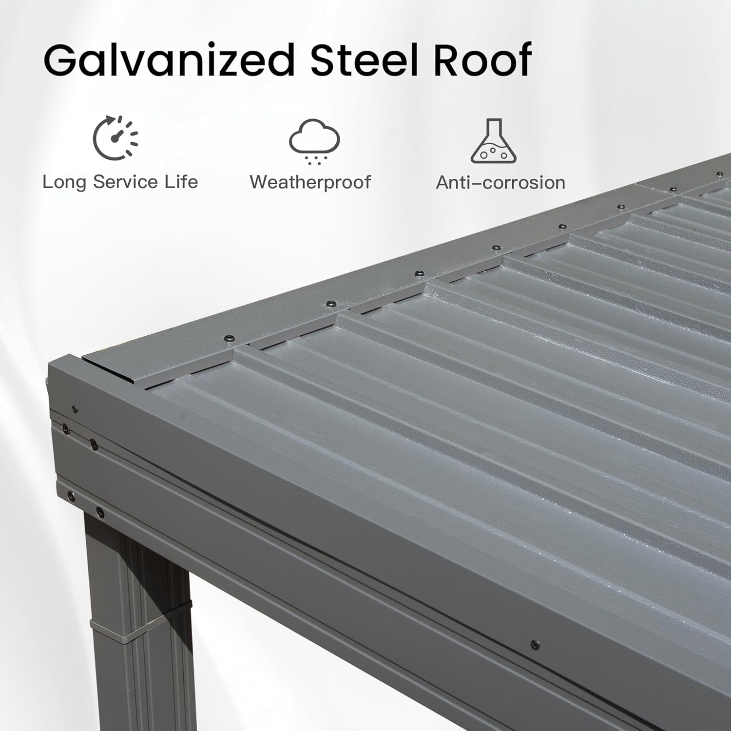 Galvanized Steel Roof

- Long Service Life
- Weatherproof
- Anti-corrosion