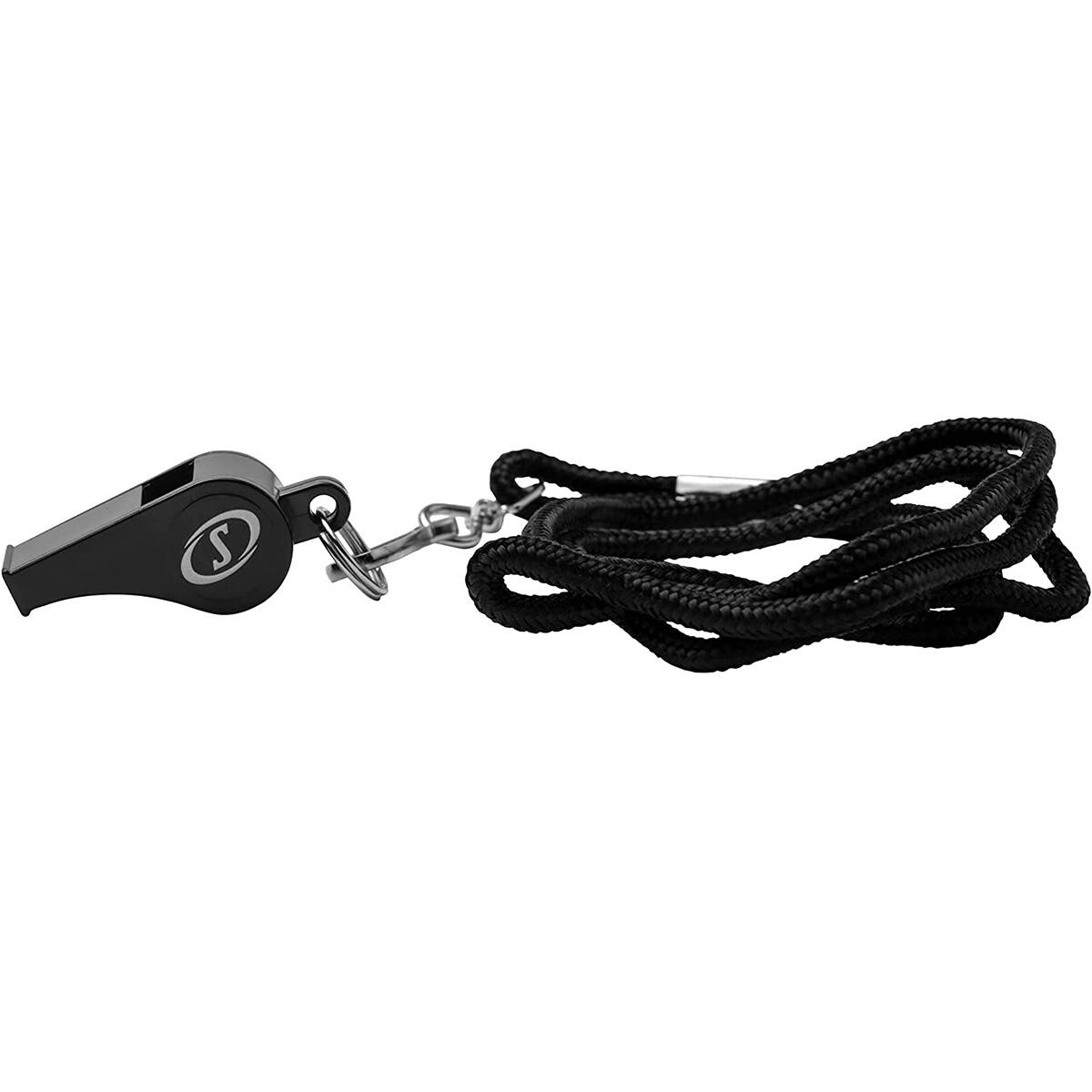 Alt View 1. Spalding - Spalding Plastic Whistle with Lanyard 2-Pack - Black - Black.