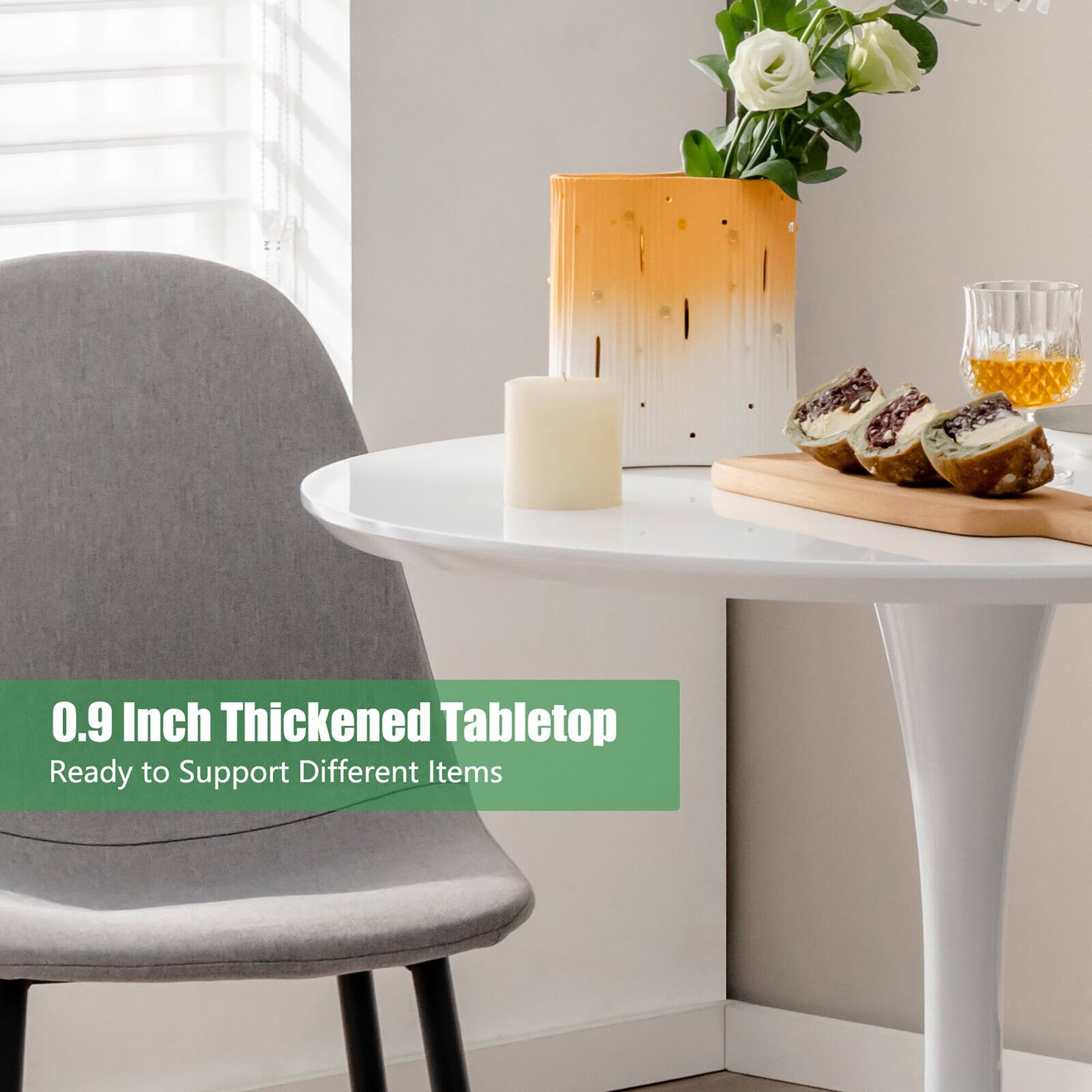 0.9 Inch Thickened Tabletop  
Ready to Support Different Items