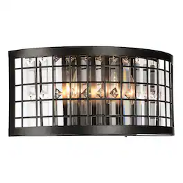 CWI Lighting - Meghna 3 Light Wall Sconce With Finish - Brown