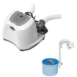 Intex - 120V Krystal Clear Saltwater Pool System + Wall Mount Surface Skimmer - Multicolored