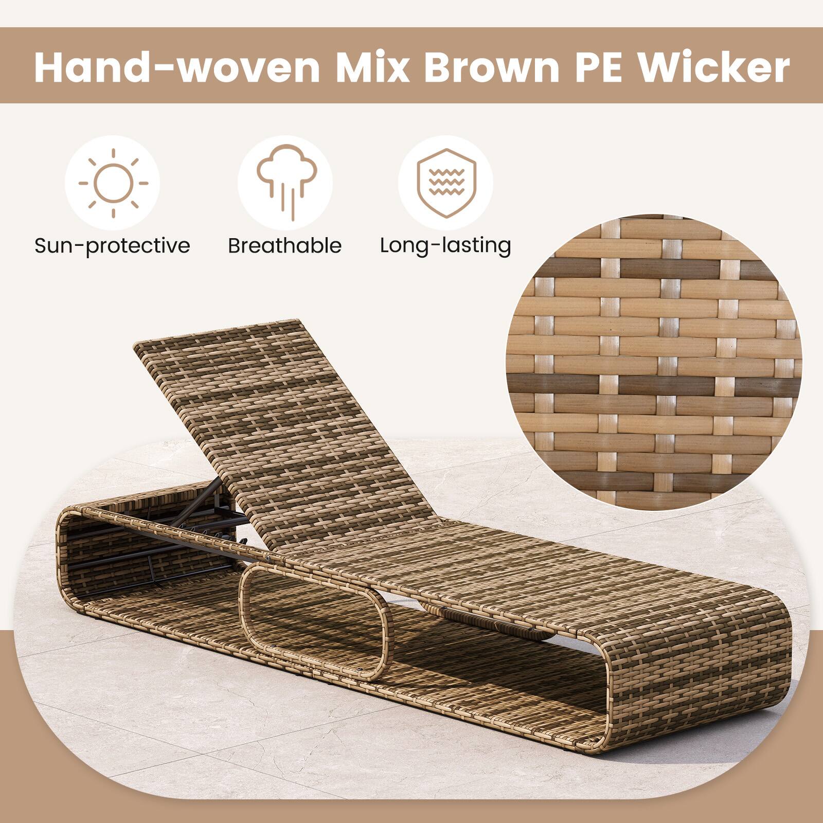 Hand-woven Mix Brown PE Wicker

- Sun-protective
- Breathable
- Long-lasting