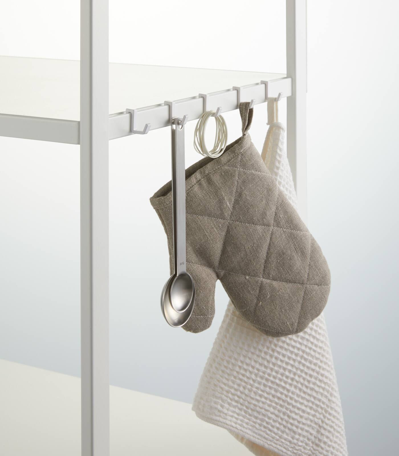 Back. Yamazaki Home - Storage Rack - 35-Inch (35" H)  - Steel - White.