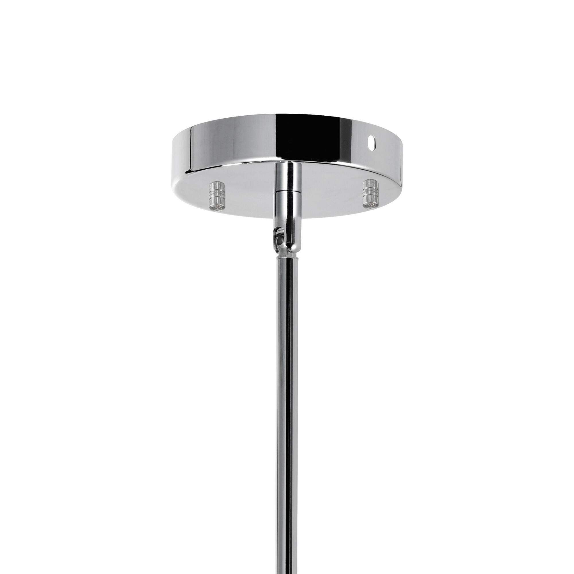 Alt View 1. CWI Lighting - Franca 8 Light Drum Shade Chandelier With Chrome Finish - Off White.