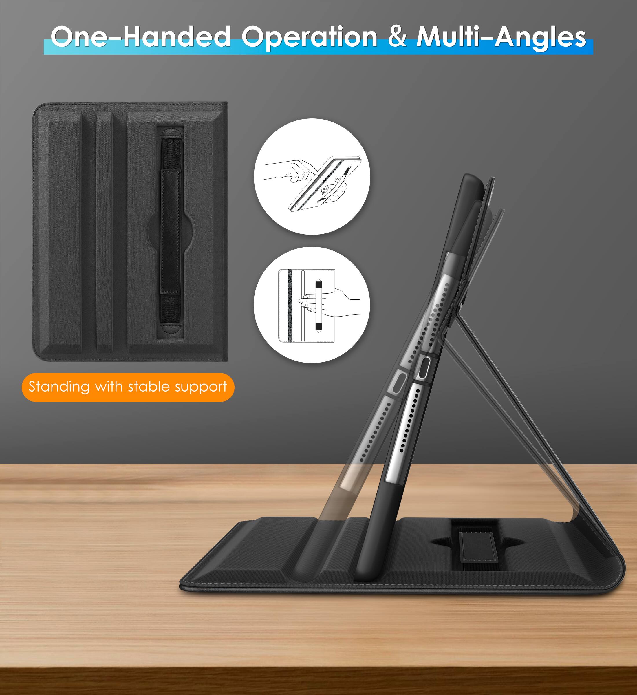 One-Handed Operation & Multi-Angles

Standing with stable support