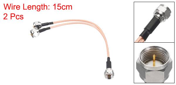 Wire Length: 15cm  
2 Pcs