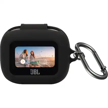 Front. SaharaCase - Venture Series Silicone Case for JBL Live Buds 3 Earbuds - Scorpion Black.