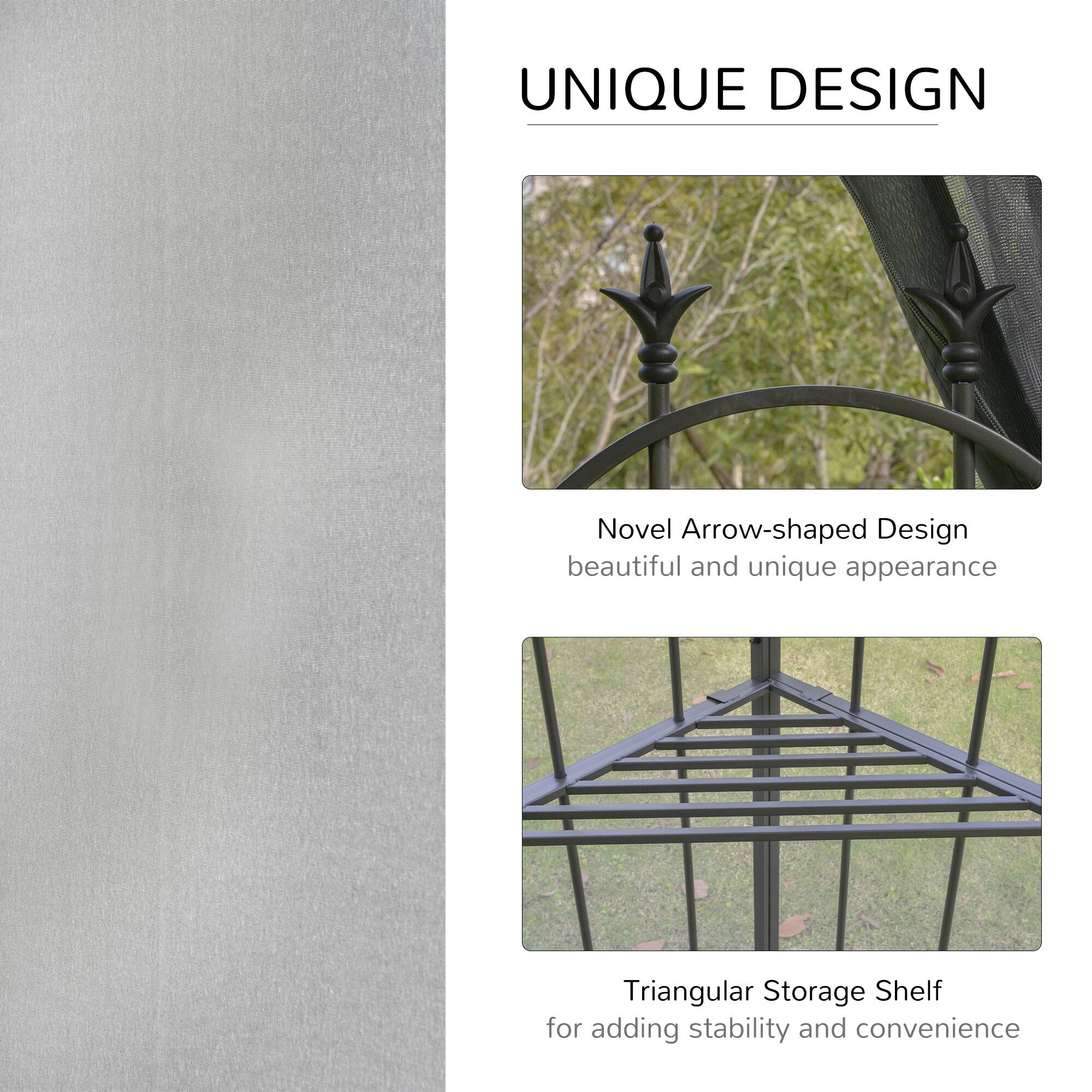 UNIQUE DESIGN
Novel Arrow-shaped Design beautiful and unique appearance
Triangular Storage Shelf for adding stability and convenience