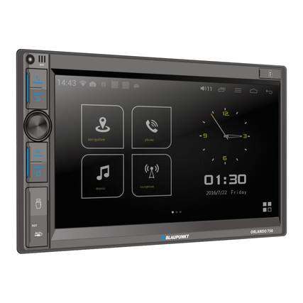 MIC 14:43 2 11 12 navigation phone 9 3 6 - music reception 01:30 2016/7/22 Friday RST AUX BLAUPUNKT ORLANDO 750