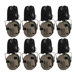 Walkers - Walker's Razor Slim Ultra Low Profile Compact Design Earmuffs (US Flag 8-Pack) - Tan