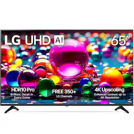 LG - 65" Class UHD AI UA77 4K Smart TV 2025