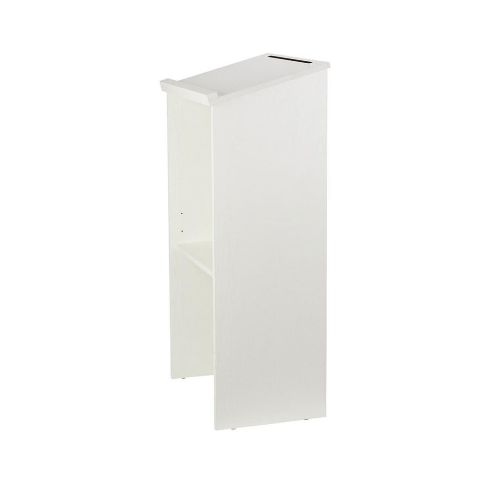 Left. AdirOffice - Podium Lectern, Wood Podium Presentation Lectern Stand with Storage Shelf - White.