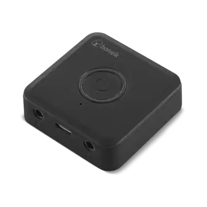 Front. Bonelk - BonElk Headphone Jack Adapter for Wireless Bluetooth Audio - Black - Black.