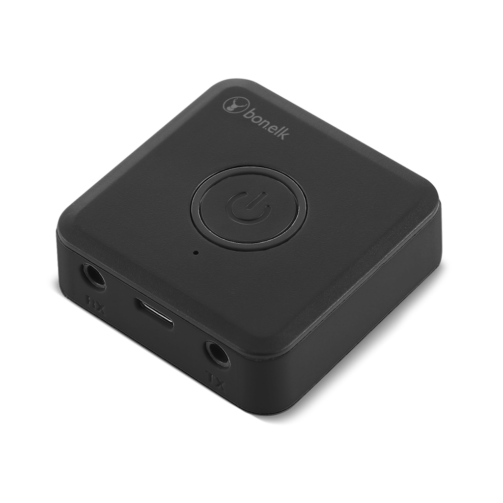 Bonelk - Headphone Jack Adapter for Wireless Bluetooth Audio - Black