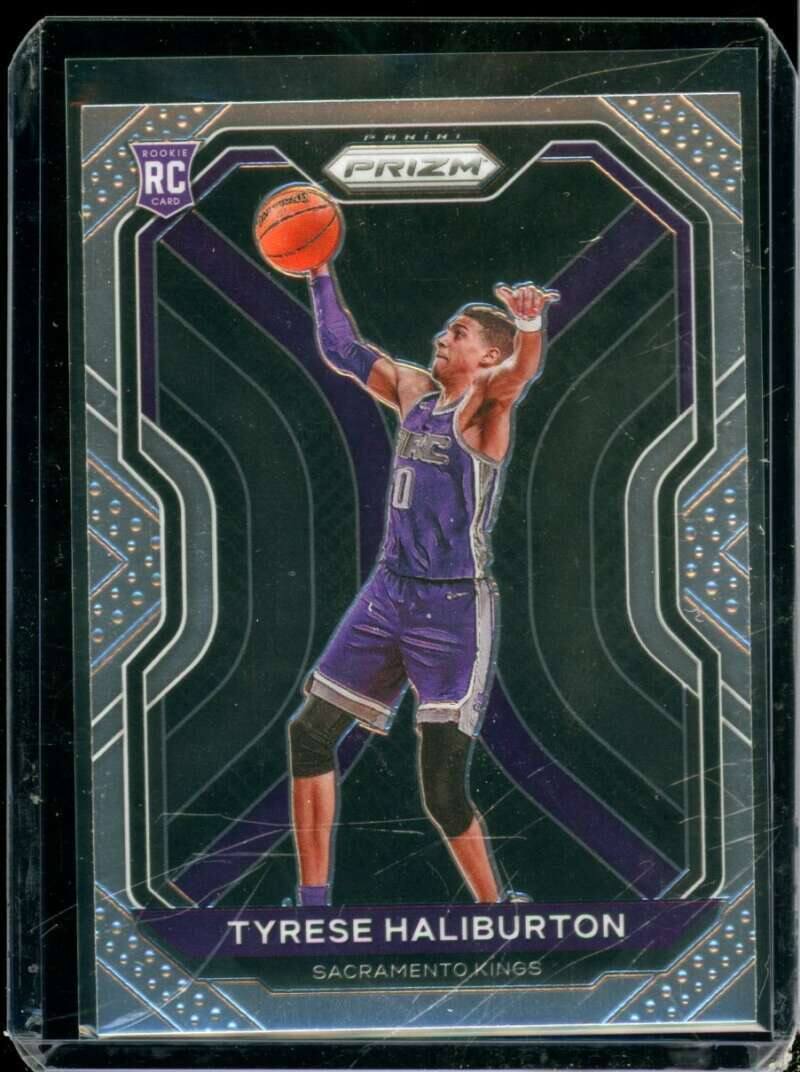 ROOKIE RC CARD PANINI PRIZM FC TYRESE HALIBURTON SACRAMENTO KINGS
