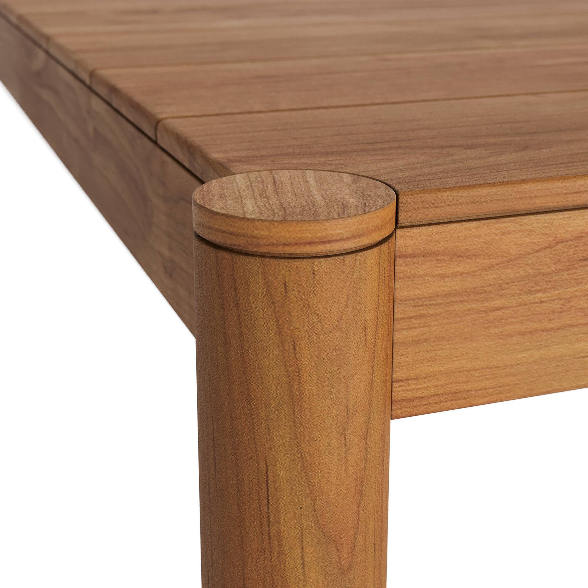 Alt View 5. Modway - Eleni 89-Inch Outdoor Patio Teak Wood Dining Table by Modway - Natural.