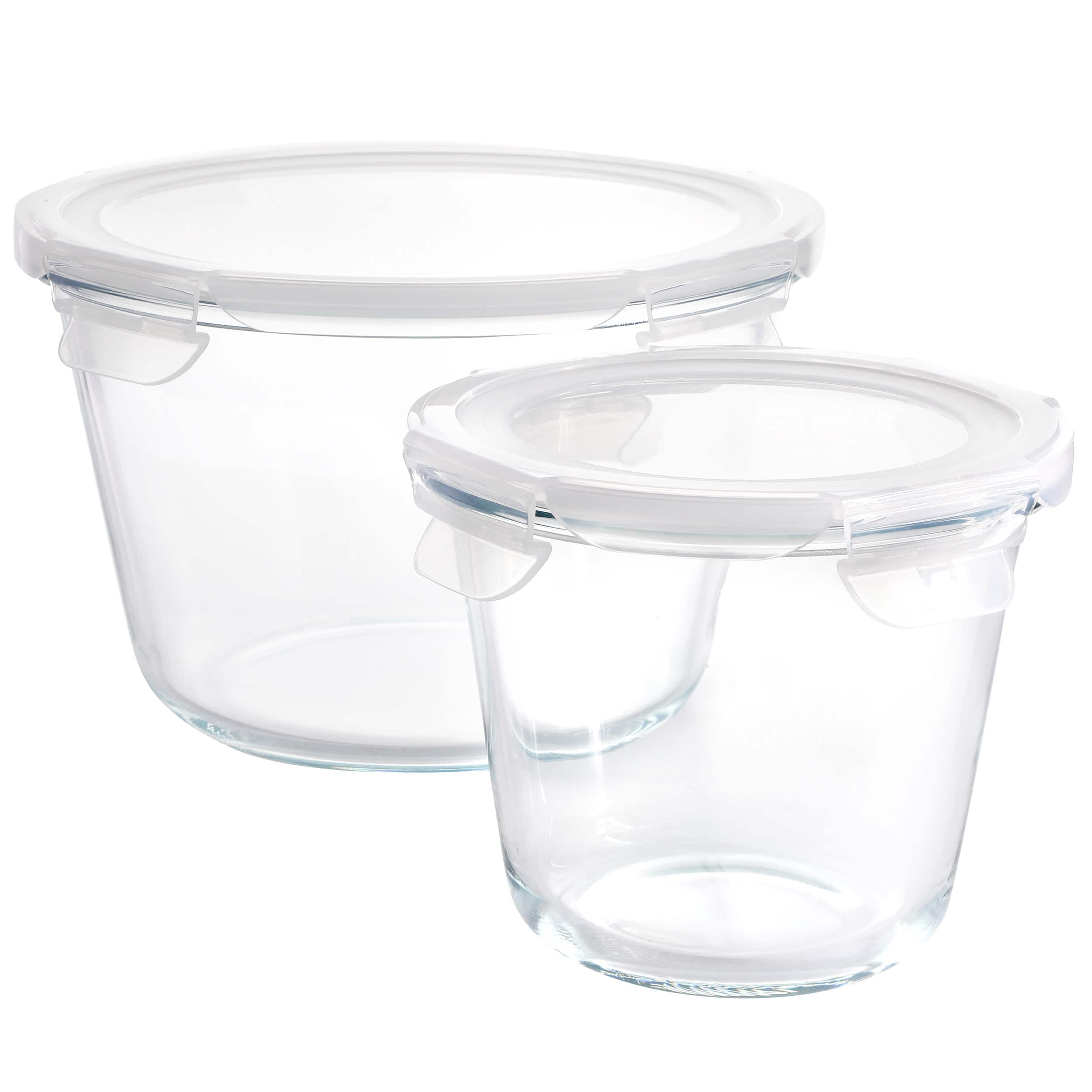 Gibson - Home House Specials 4 Piece Borosilicate Glass Round Storage Container Set with Snap Lids - Clear price history on PriceWatchPro