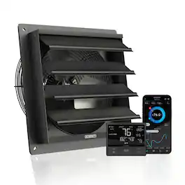 AC Infinity - AIRLIFT T12, Shutter Exhaust Fan 12" with Temperature Humidity Controller
