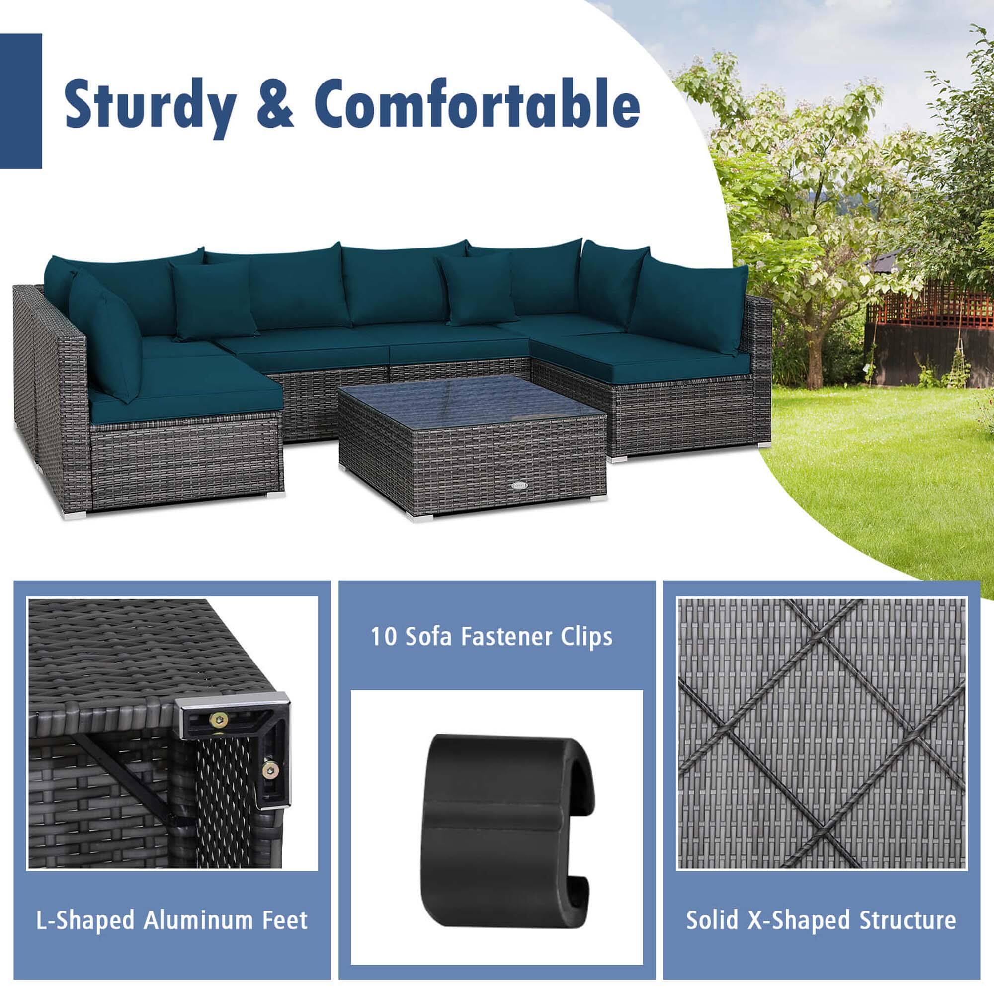 Sturdy & Comfortable: 10 Sofa Fastener Clips, L-Shaped Aluminum Feet, Solid X-Shaped Structure.
