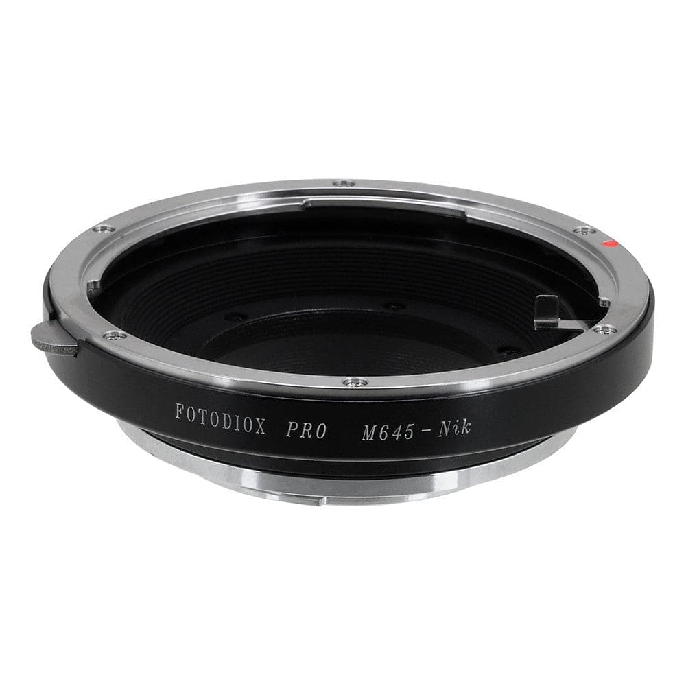 Fotodiox - Pro Lens Adapter - Compatible with Mamiya 645 (M645) Mount Lenses to fit Nikon F Mount Cameras