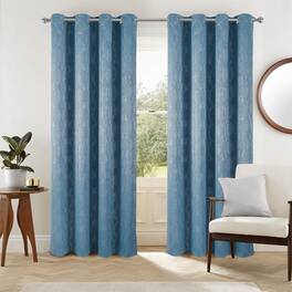Olivia Gray - Oliva Gray Jansen Rubber Blackout Grommet Panel - 54"x90" - Blue