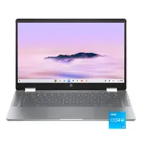 HP - 14" 2-in-1 Full HD Touch-Screen Chromebook Plus Laptop - Intel Core i3 - 8GB Memory - 256GB UFS - Meteor Silver - Front_Zoom