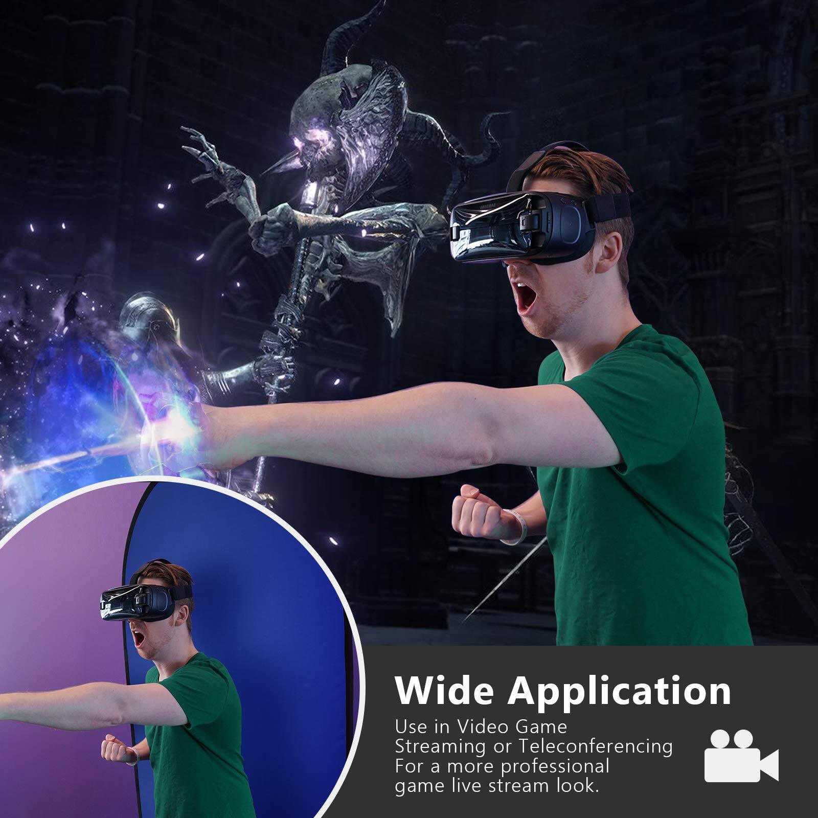 Wide Application  
Use in Video Game Streaming or Teleconferencing for a more professional game live stream look.