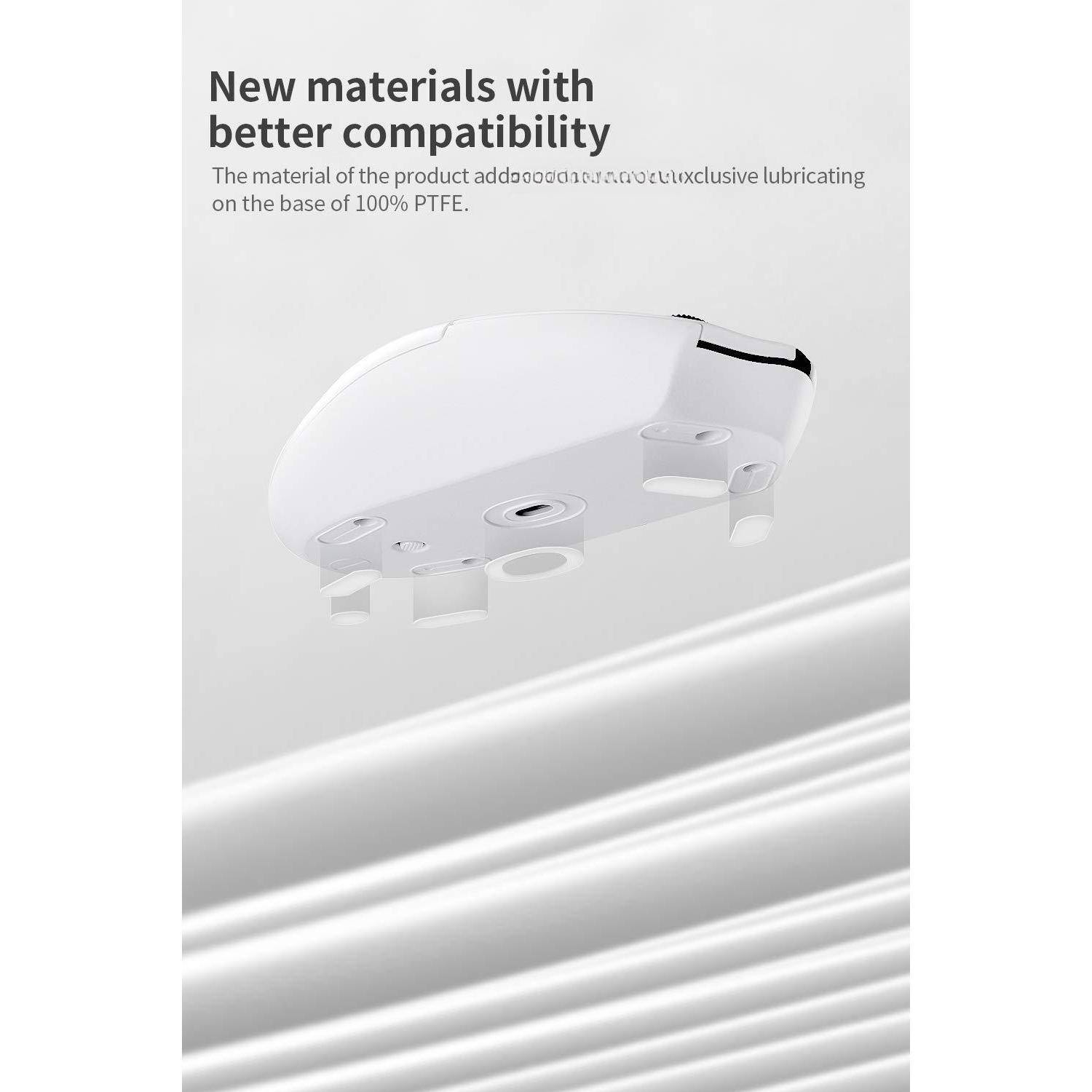 New materials with better compatibility

The material of the product is an exclusive lubricating on the base of 100% PTFE.