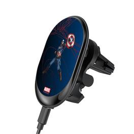 Keyscaper - Marvel MechLine Wireless Mag Car Charger - Captain America