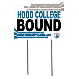 Jardine - Hood College Blazers 18" x 24" Bound Yard Sign - White
