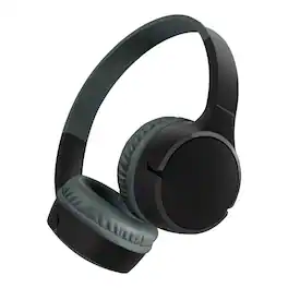Belkin - SoundForm Mini Wireless On-Ear Headphones for Kids - Black
