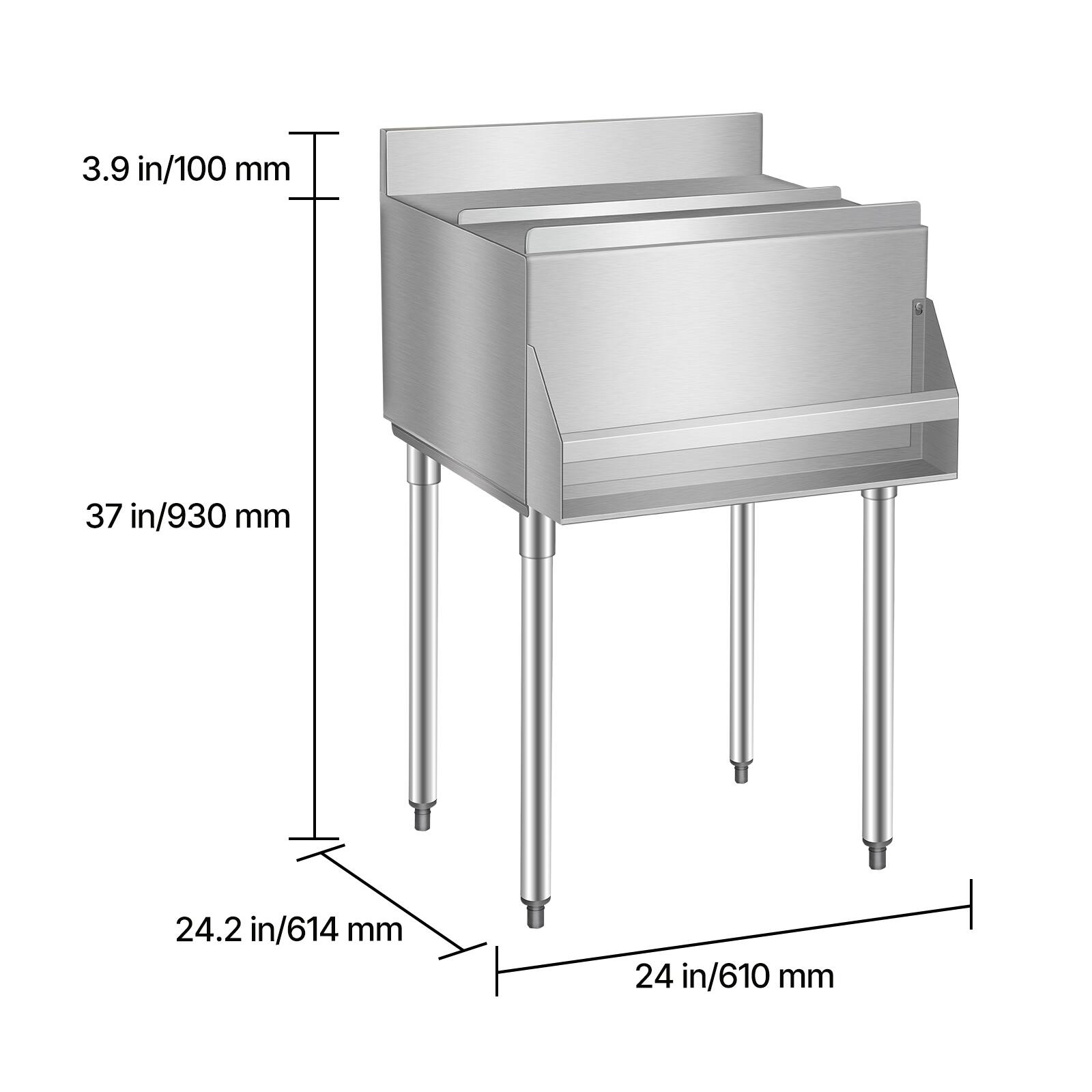 3.9 in/100 mm  
37 in/930 mm  
24.2 in/614 mm  
24 in/610 mm
