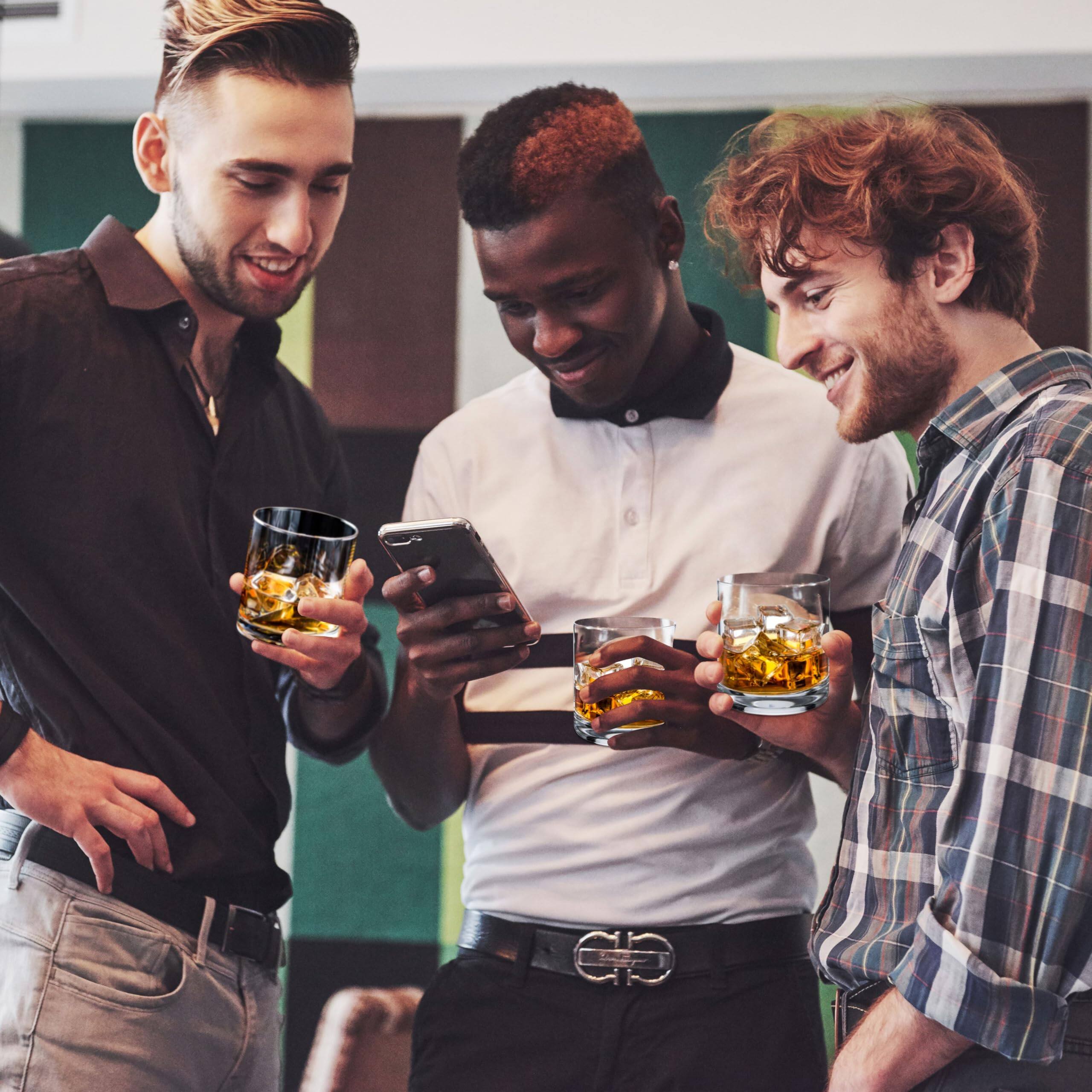 Alt View 6. NutriChef - NutriChef Whiskey Glass Set of 2, 10 Oz Old Fashioned Glasses for Scotch, Cocktail, Rum, Vodka (NGLCPZZ) - Clear.