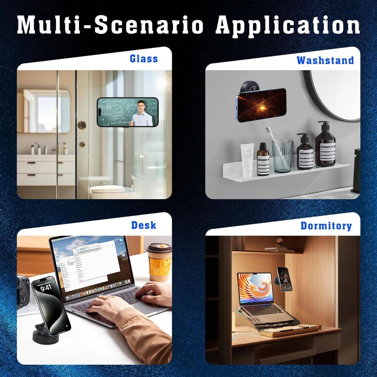 Multi-Scenario Application

- Glass
- Washstand
- Desk
- Dormitory