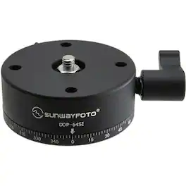 SunwayFoto - DDP-64SI Indexing Rotator for 360x180deg. Spherical and HDR Panoramas, 17.6lbs Capacity, 64mm Diameter/Nadir