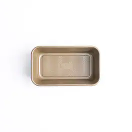Cuisipro - 9.5 x 2.75-Inch Steel Nonstick Loaf Baking Pan - Brown