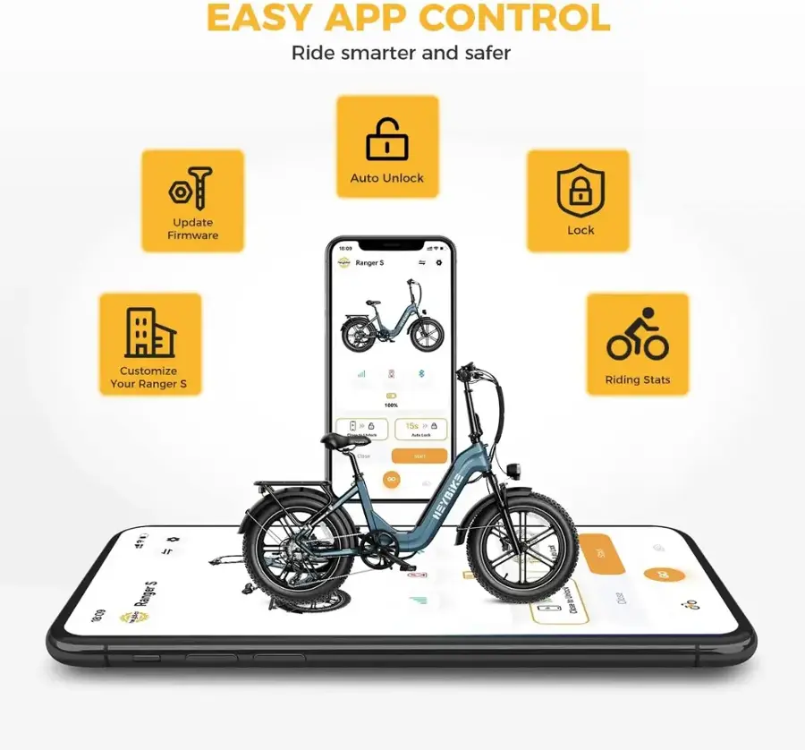 Easy App Control: Ride smarter and safer.

* Update Firmware
* Auto Unlock
* Lock Ranger
* Customize Your Ranger
* Riding Stats
* 100%
* 166
* 1809
* 7
* 2
* Ranger's Lock
* Ride smarter and safer.