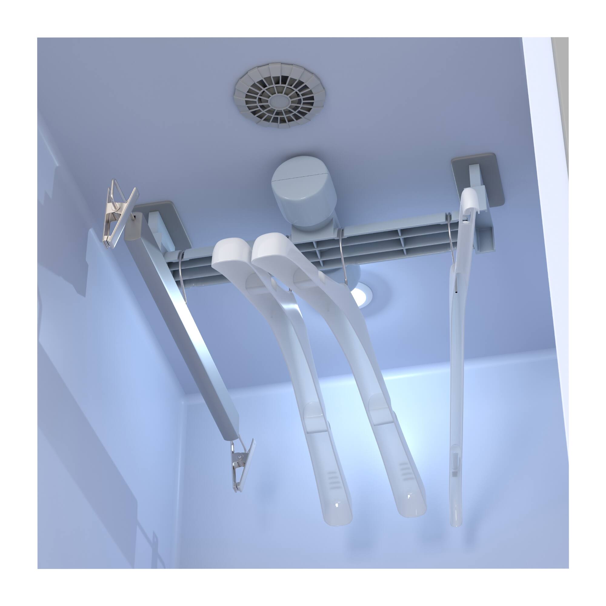 Alt View 1. Equator - Equator SDC 760 7.6cf Smart Steam Closet Dryer 4 Moving Hangers Quick20 Refresh Sanitize Deodorize Garment Care - Silver.