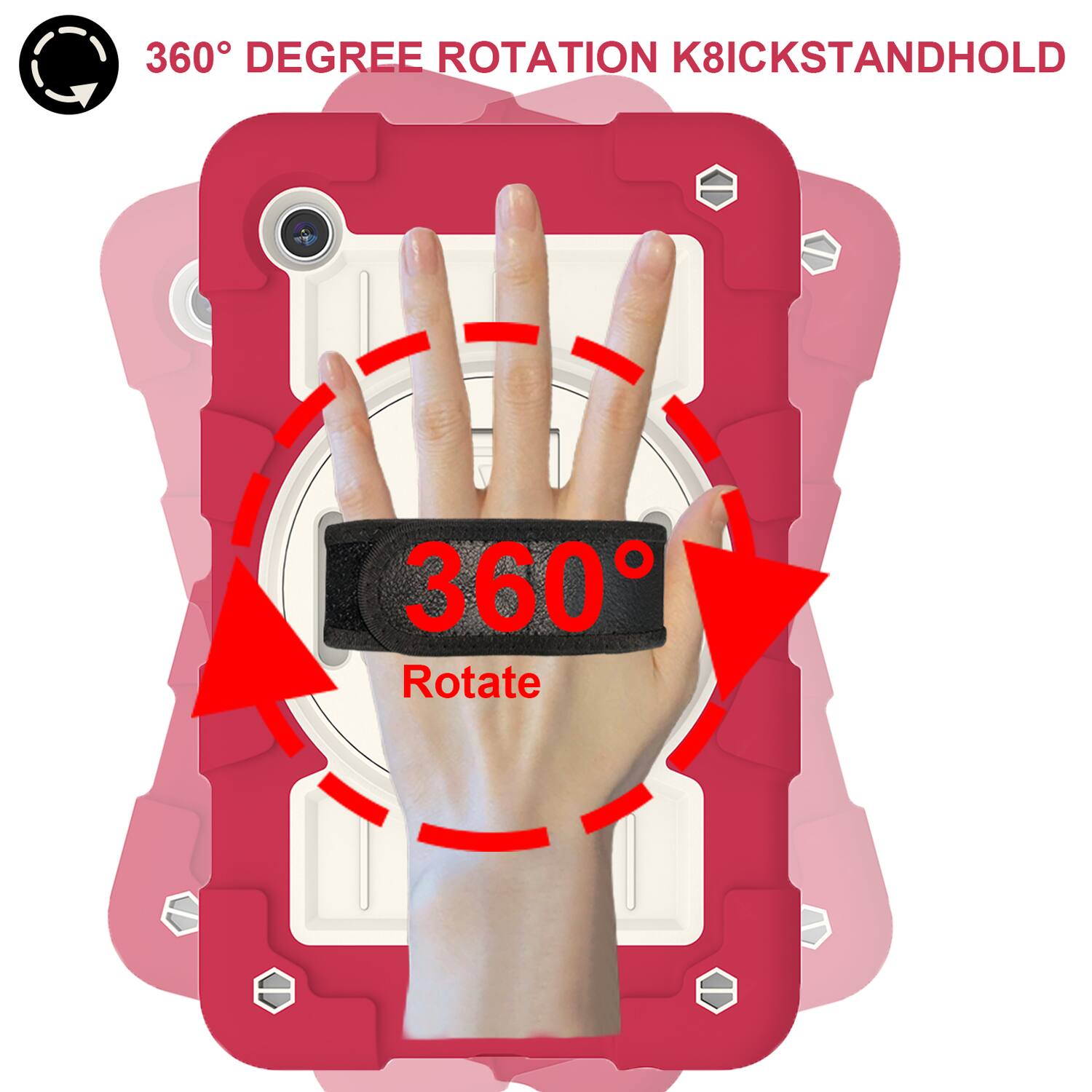 360° DEGREE ROTATION K8ICKSTANDHOLD

360°
Rotate