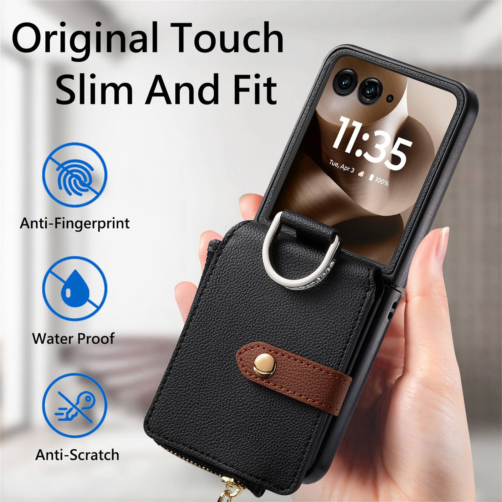 Original Touch Slim And Fit  
Tue, 11:35  
Apr 3  
100%  
Anti-Fingerprint  
Water Proof  
Anti-Scratch
