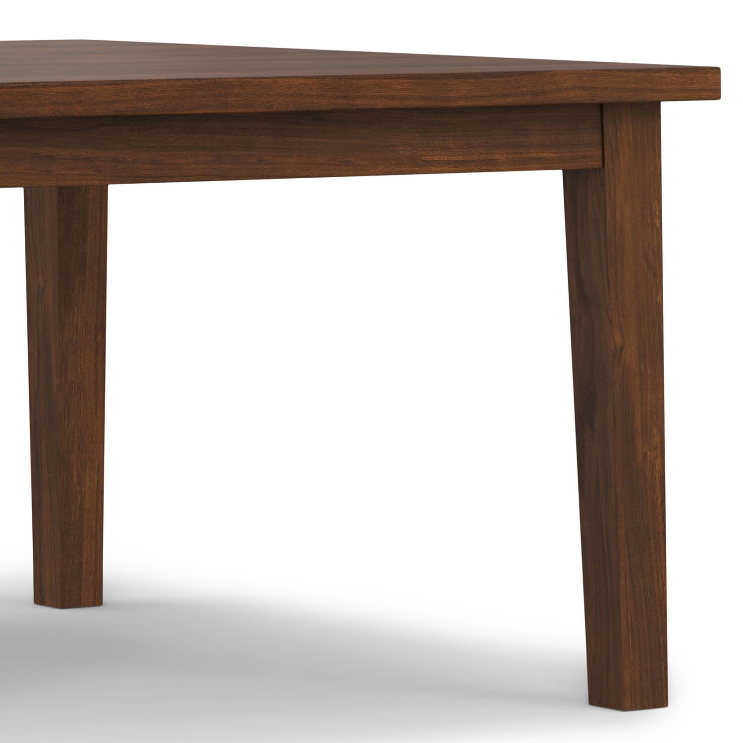 Alt View 6. Simpli Home - Eastwood 54 inch x 54 inch Square Contemporary Dining Table in Walnut - Walnut.
