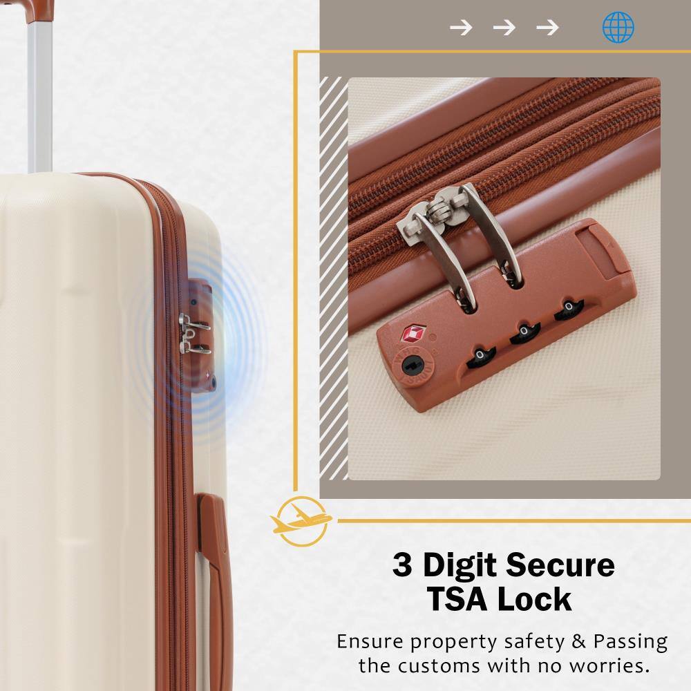 3 Digit Secure TSA Lock  
Ensure property safety & Passing the customs with no worries.