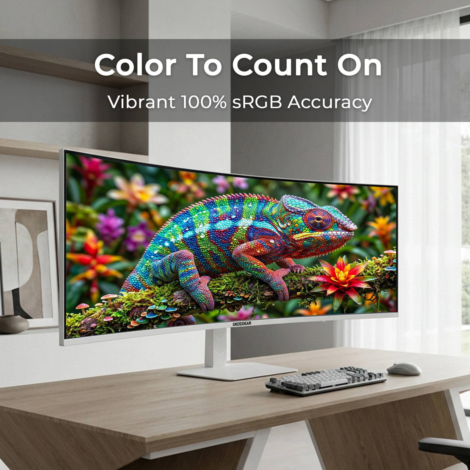 Color To Count On  
Vibrant 100% sRGB Accuracy