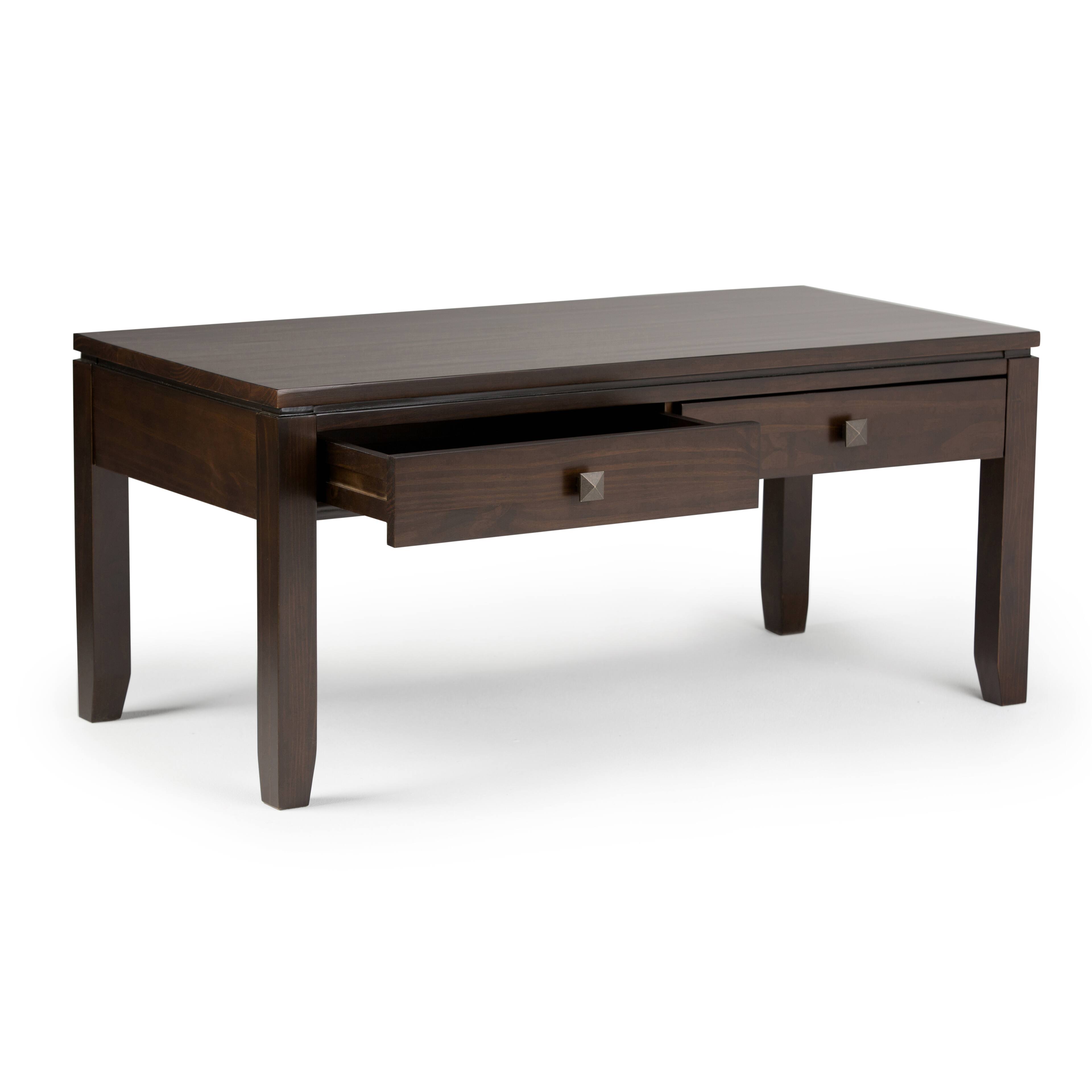 Alt View 11. Simpli Home - Cosmopolitan Coffee Table - Mahogany Brown.