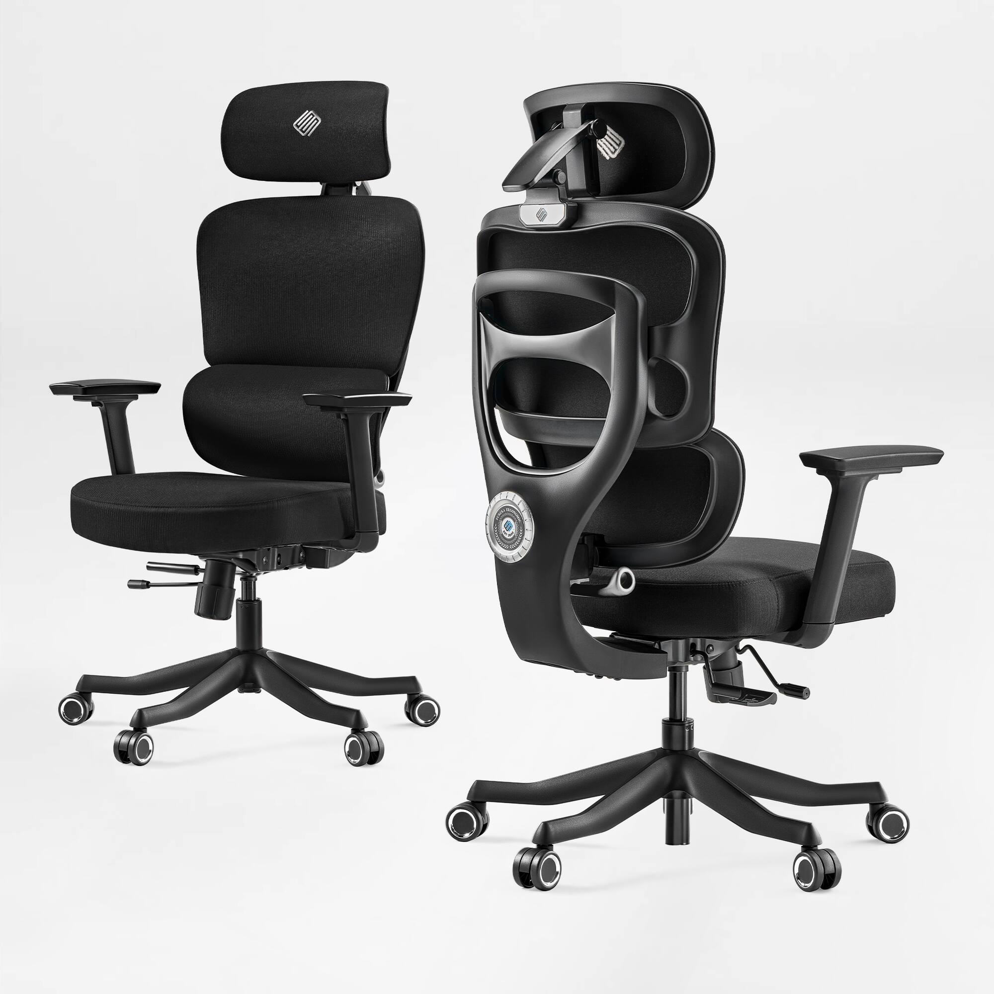 Alt View 10. Eureka Ergonomic - Ergonomic Gaming Chair with Adjustable Lumbar Support - Grey.