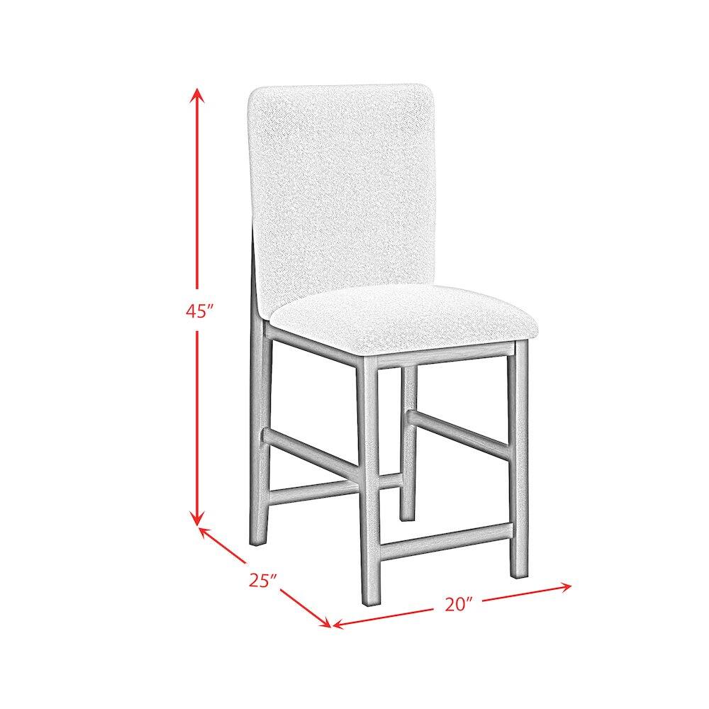 Picket House Furnishings - Canal Square Back Barstool with Grey Fabric - Black price history on PriceWatchPro