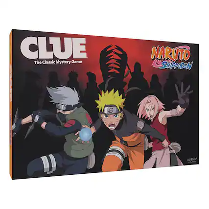 CLUE The Classic Mystery Game
NARUTO SHIPPUDEN
AGES 8+
2-4 PLAYERS
