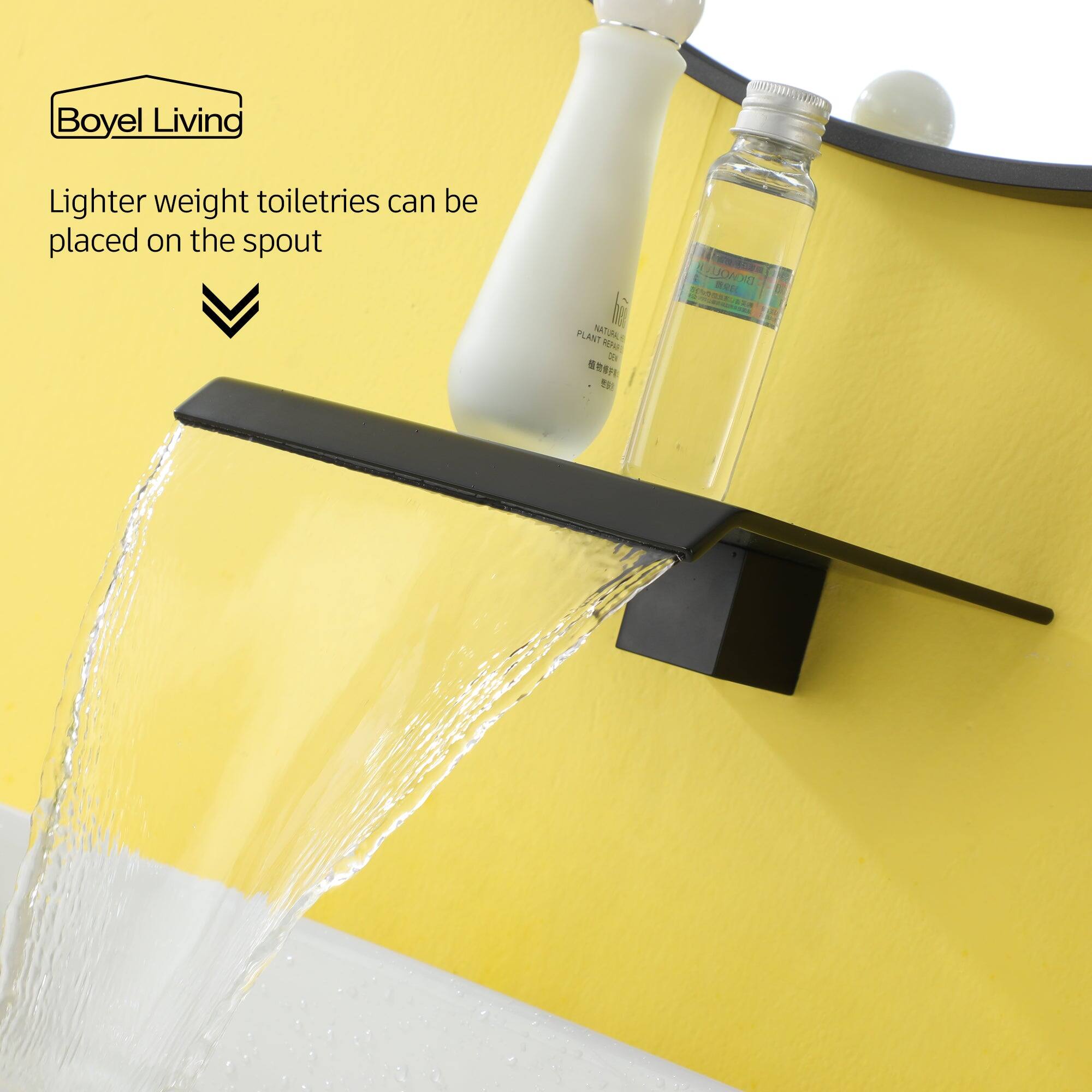 Boyel Living Lighter weight toiletries can be placed on the spout J UDADII a SN BE - PLANT NATURLY A 2 S