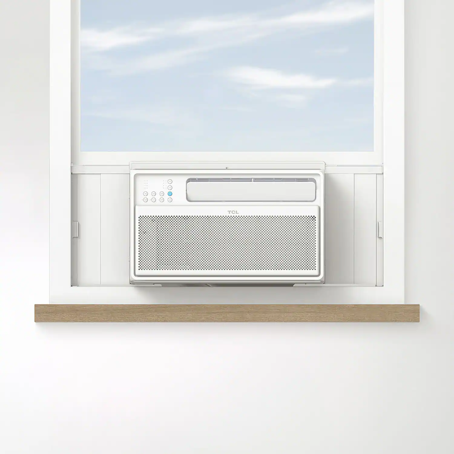 Alt View 21. TCL - 550 Sq. Ft. 12,000 BTU Smart Inverter Window Air Conditioner - White.