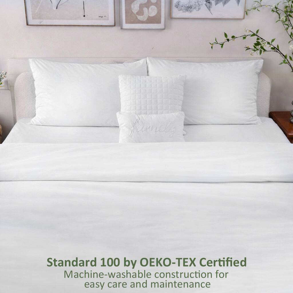 Standard 100 by OEKO-TEX Certified  
Machine-washable construction for easy care and maintenance